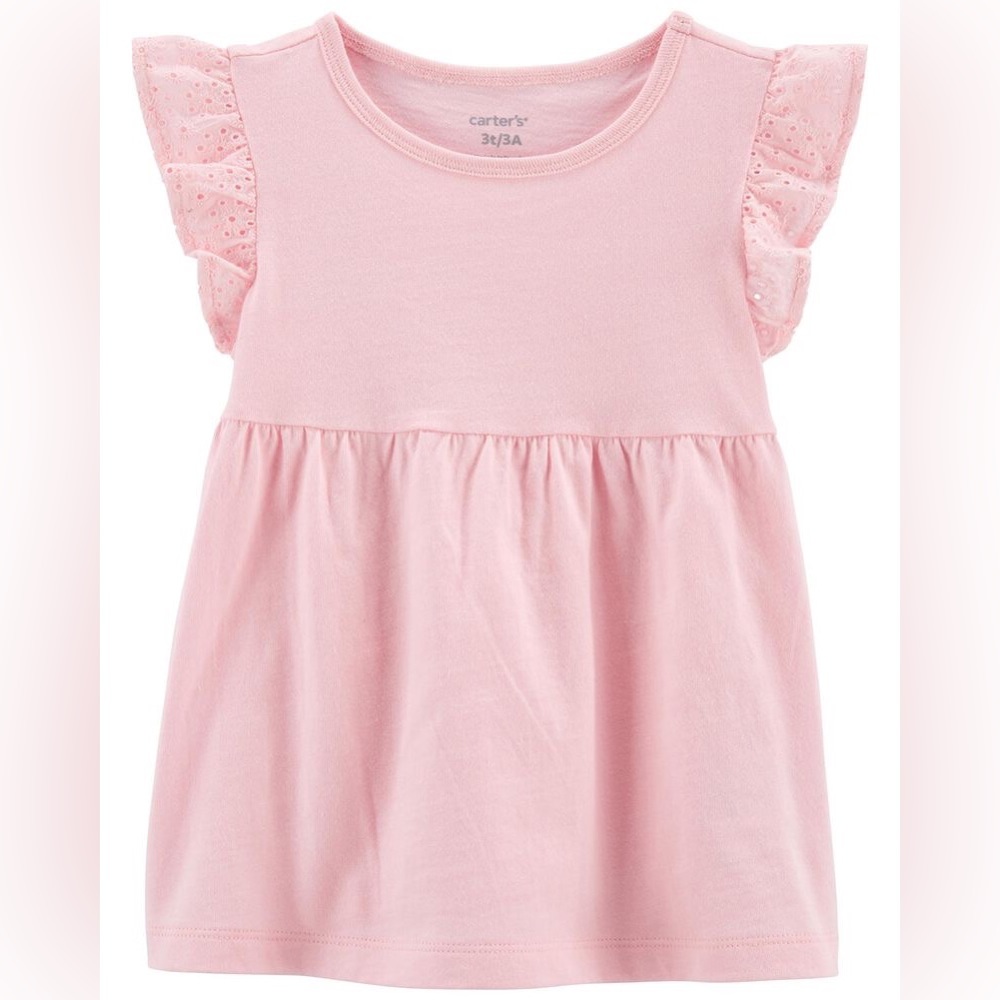 Eyelet Flutter Tee